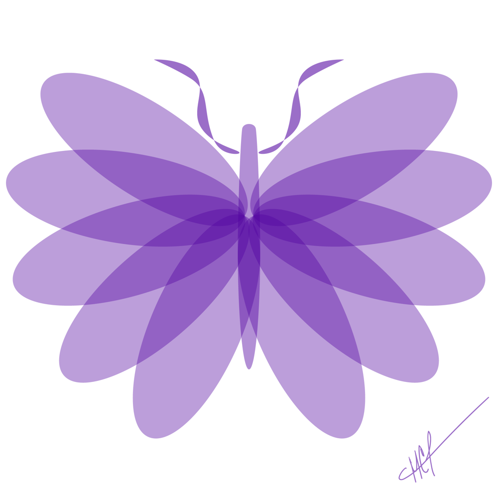 Minimalist butterfly