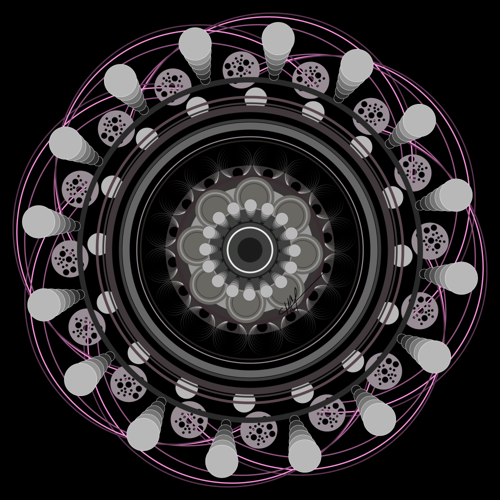 The Mandala Challenge" image depicts a complex design prompt centered around generating mandalas using Adobe Illustrator. Users are tasked with creating numerous circular artworks within a fixed framework: 26 layers, black background, and automated processes. Restrictions include no recoloring, adding, or deleting elements. The challenge seeks to determine the limit of repetition while exploring the captivating nature of mandala design.