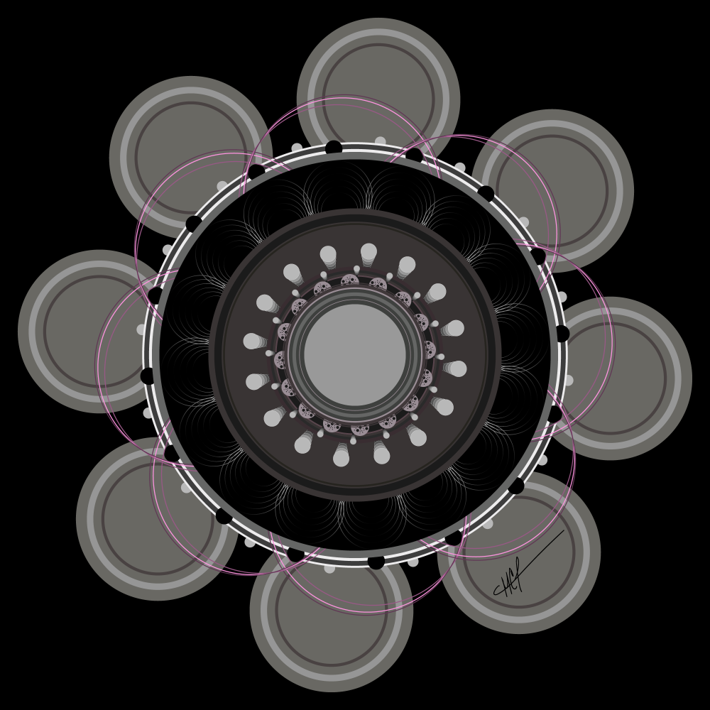 The Mandala Challenge" image depicts a complex design prompt centered around generating mandalas using Adobe Illustrator. Users are tasked with creating numerous circular artworks within a fixed framework: 26 layers, black background, and automated processes. Restrictions include no recoloring, adding, or deleting elements. The challenge seeks to determine the limit of repetition while exploring the captivating nature of mandala design.