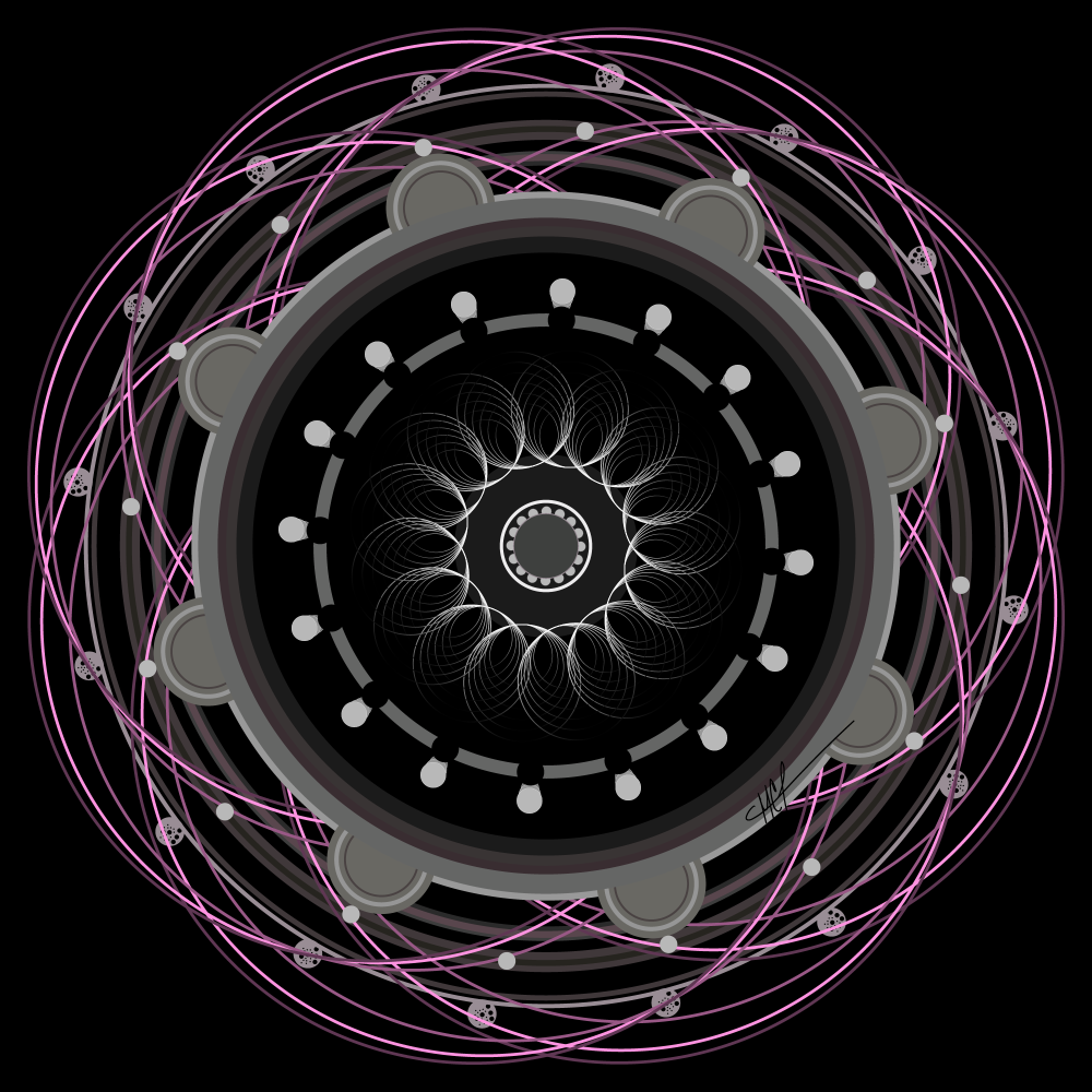 The Mandala Challenge" image depicts a complex design prompt centered around generating mandalas using Adobe Illustrator. Users are tasked with creating numerous circular artworks within a fixed framework: 26 layers, black background, and automated processes. Restrictions include no recoloring, adding, or deleting elements. The challenge seeks to determine the limit of repetition while exploring the captivating nature of mandala design.