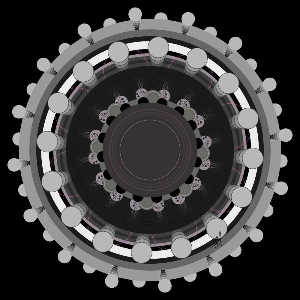 The Mandala Challenge" image depicts a complex design prompt centered around generating mandalas using Adobe Illustrator. Users are tasked with creating numerous circular artworks within a fixed framework: 26 layers, black background, and automated processes. Restrictions include no recoloring, adding, or deleting elements. The challenge seeks to determine the limit of repetition while exploring the captivating nature of mandala design.