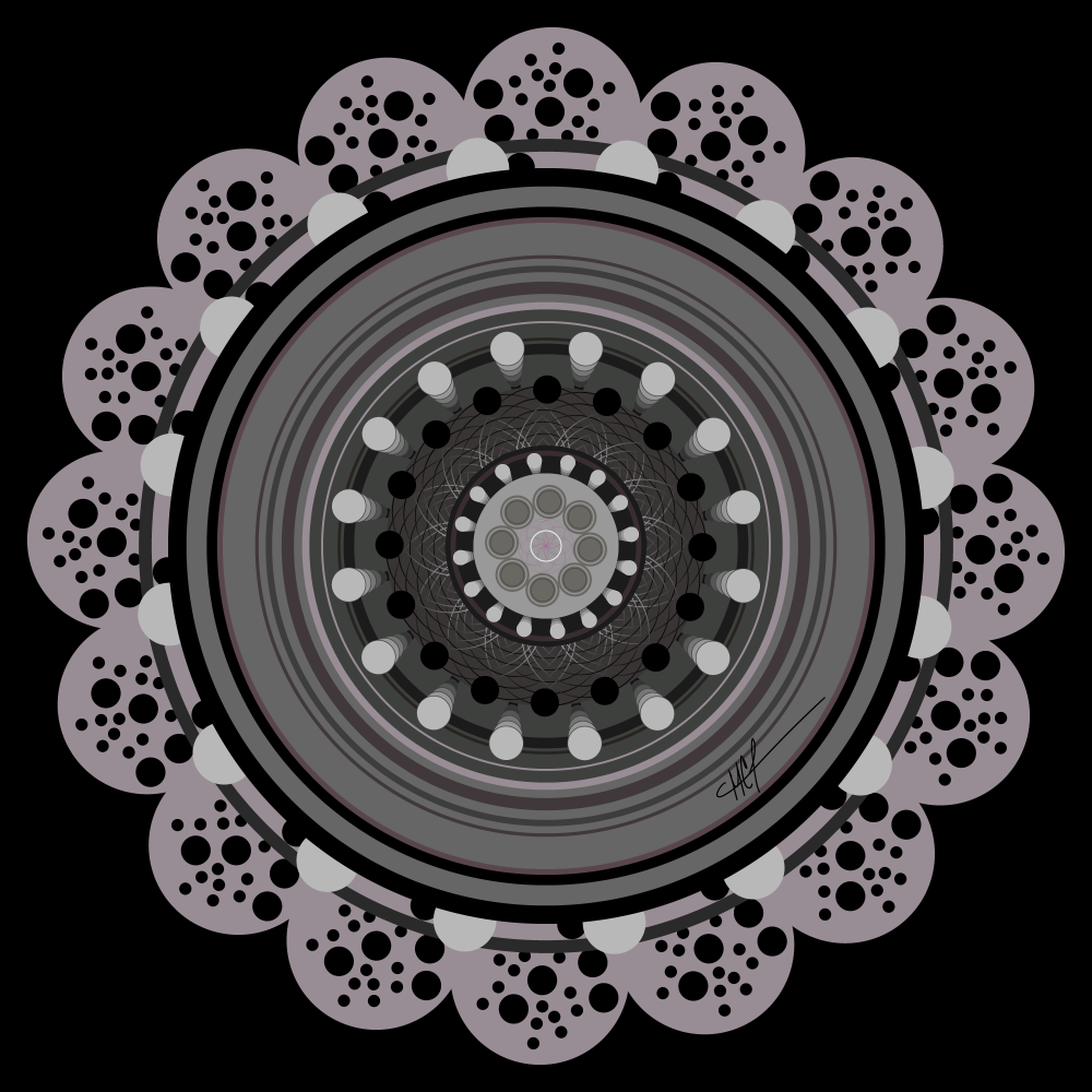 The Mandala Challenge" image depicts a complex design prompt centered around generating mandalas using Adobe Illustrator. Users are tasked with creating numerous circular artworks within a fixed framework: 26 layers, black background, and automated processes. Restrictions include no recoloring, adding, or deleting elements. The challenge seeks to determine the limit of repetition while exploring the captivating nature of mandala design.