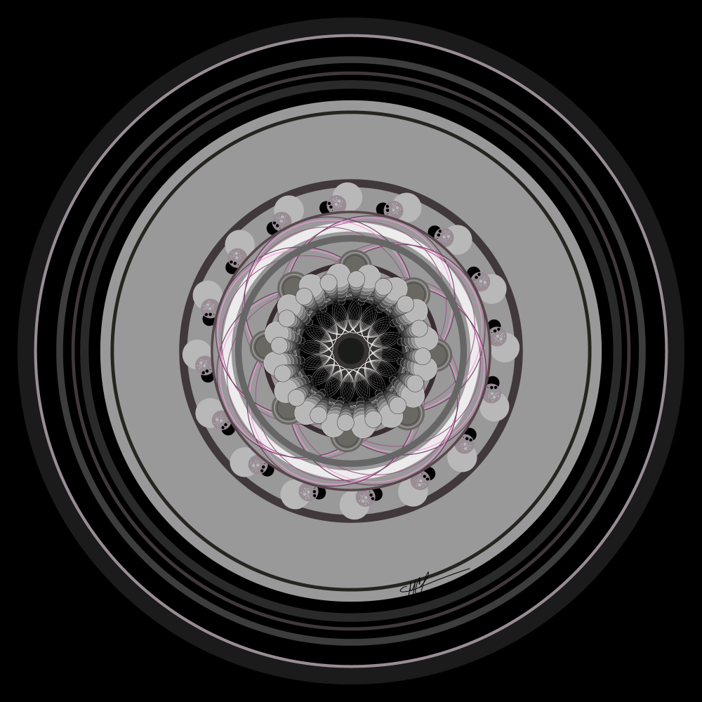 The Mandala Challenge" image depicts a complex design prompt centered around generating mandalas using Adobe Illustrator. Users are tasked with creating numerous circular artworks within a fixed framework: 26 layers, black background, and automated processes. Restrictions include no recoloring, adding, or deleting elements. The challenge seeks to determine the limit of repetition while exploring the captivating nature of mandala design.