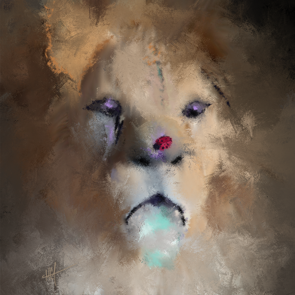 Cute Abstract Lion